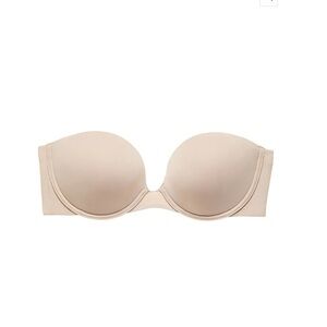 NATORI Minimal Strapless Bra Cafe Color Sz 34B